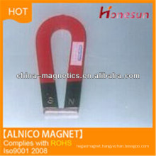 cast alnico 5 U shape magnet with hole